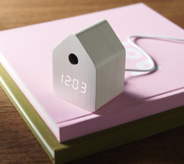 Logo trade promotional products image of: MDF cuckoo alarm clock